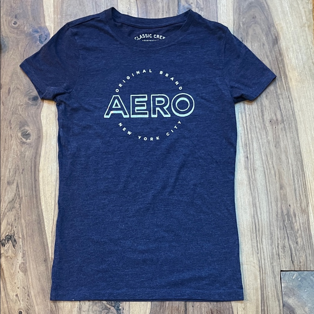Aeropostale Navy Blue Graphic T-Shirt